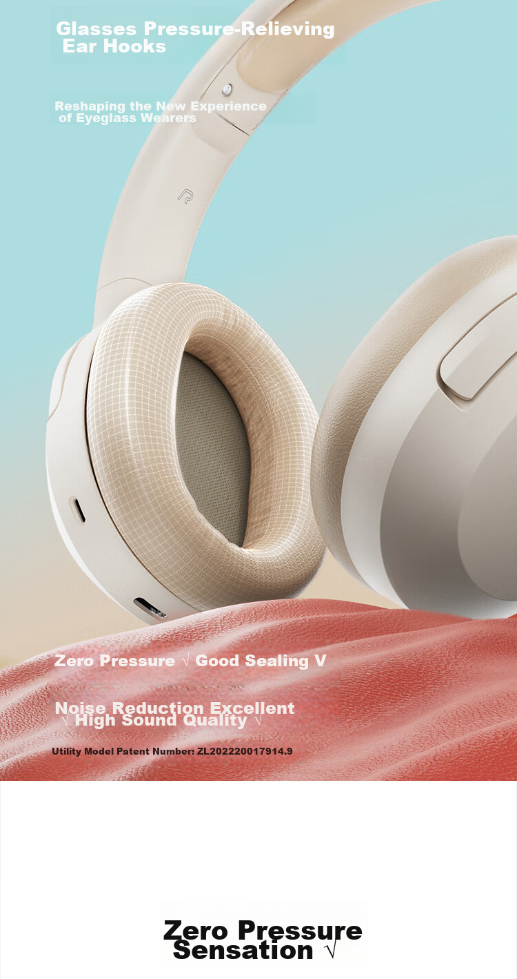 EDIFIER W820NB Dual Gold Label Edition, Over-Ear Active Noise Cancelling Bluetooth Headphones, Mobile Phone And Laptop Headphones, Willow Green, Graduation Gift 8