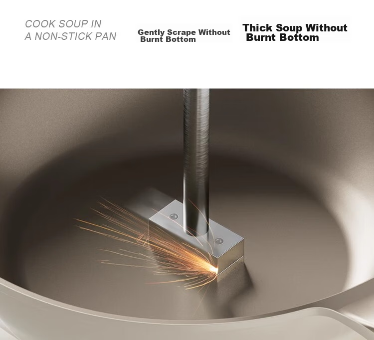 REDCHEF Non-Stick Wok, Titanium Ceramic Cooking Pan for Home Use, Compatible with Induction And Gas Stoves, 28cm 17