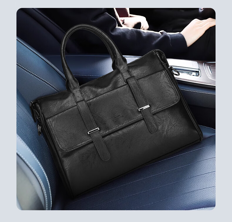 MARK FAIRWHALE Men's Official Briefcase, 14-Inch Laptop Handbag, Qixi Valentine's Day Gift for Boyfriend Or Husband 2