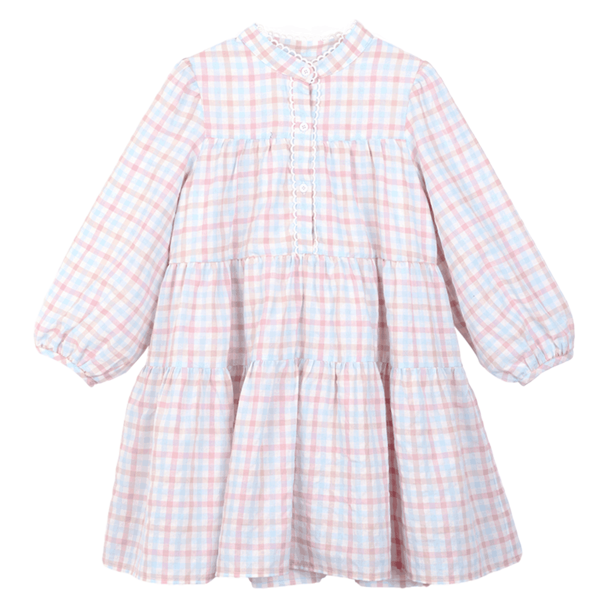 LUSON Chen Dazhu Girls' Long-Sleeve Dress, 2025 Spring And Autumn New Style, Fashionable Children's A-Line Princess Dress