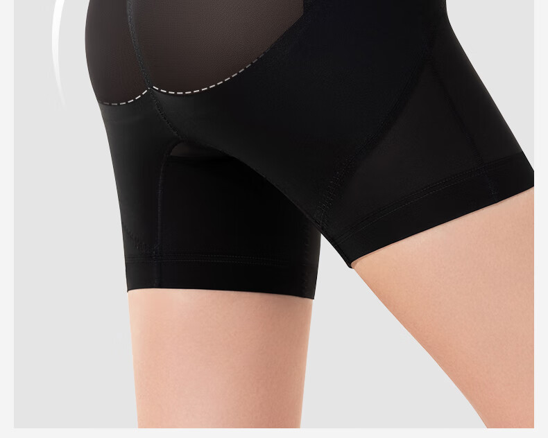 Curvilism [Victoria Song Style] Seamless Hip-Lifting Pants Summer Waist-Slimming Shaping Safety Pants Black XL 1