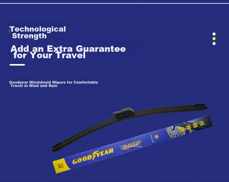 Goodyear Dongfeng Peugeot 4008 Windshield Wiper Blades, Original Logo Boneless Wiper Strips, 28/17 Inches, 1 Pair 11