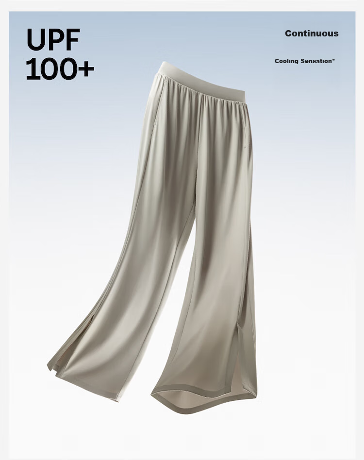 Bananain Cool Women's Casual Pants, Cooling Sun Protection Breathable Slimming Wide-Leg Trousers for Outdoor Sports And Antibacterial, Size 26 New 7