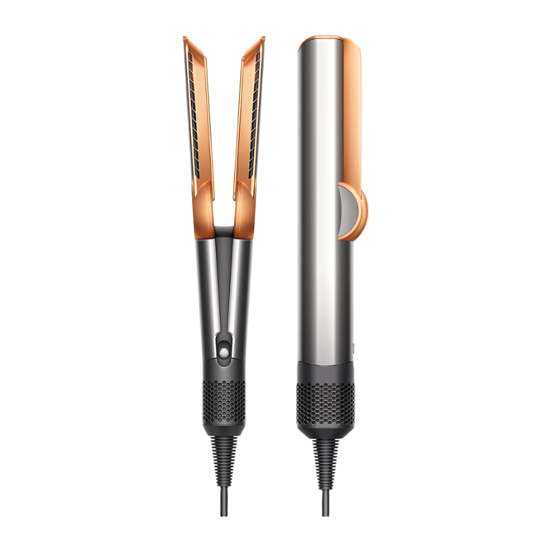 DYSON Airstrait HT01 Hair Dryer And Straightener, 2-In Blow Dryer And Flat Iron, Wet And Dry Use, Quick-Drying Hair Care, Recommended, Flat Iron in Nickel Copper Color