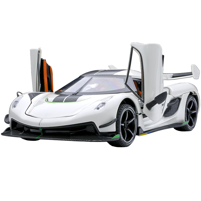 Chiyu Toys, Kenner Jesko Sports Car Model, Realistic Alloy Car Model, Toy Car, Gift for Boys