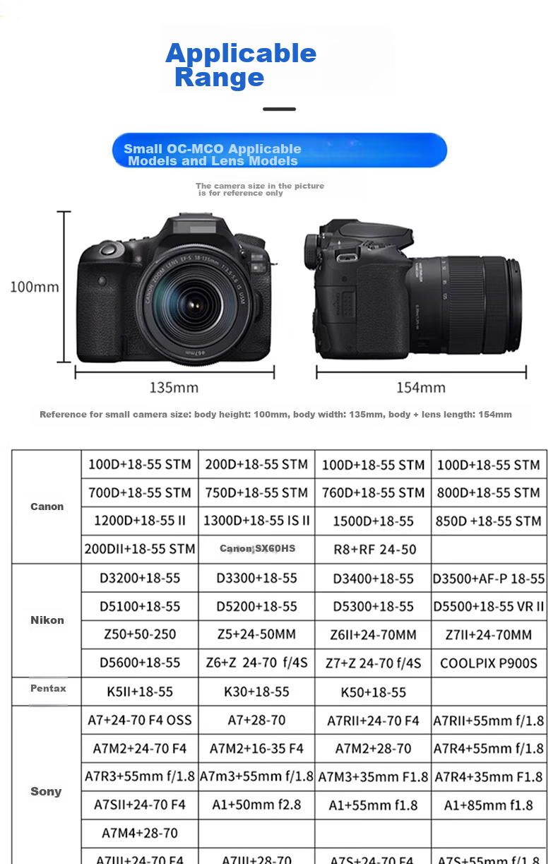 JJC Compatible with Canon EOS 200D II Camera Bag Inner Liner for Sony A7m5/m4 A7r3 Nikon Z62 Z72 Fuji DSLR Mirrorless Cameras (Random Old Or New Version Shipped) 3