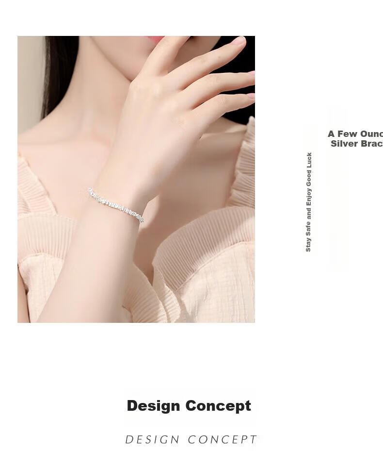 MANHE S925 Silver Bracelet for Women, 2026 New Style Beaded Bracelet, Practical Jewelry, Birthday Gift for Wife Or Girlfriend 2