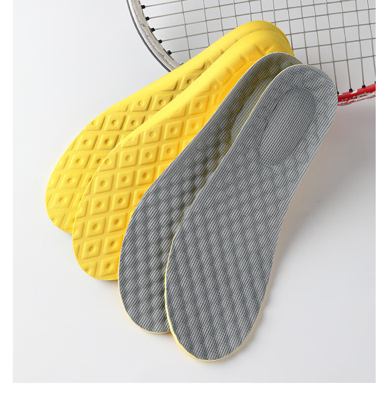FOOTOPPO Latex Insoles Men Sports Shock Absorption Soft Elastic Thickened Military Training Insoles Women 20