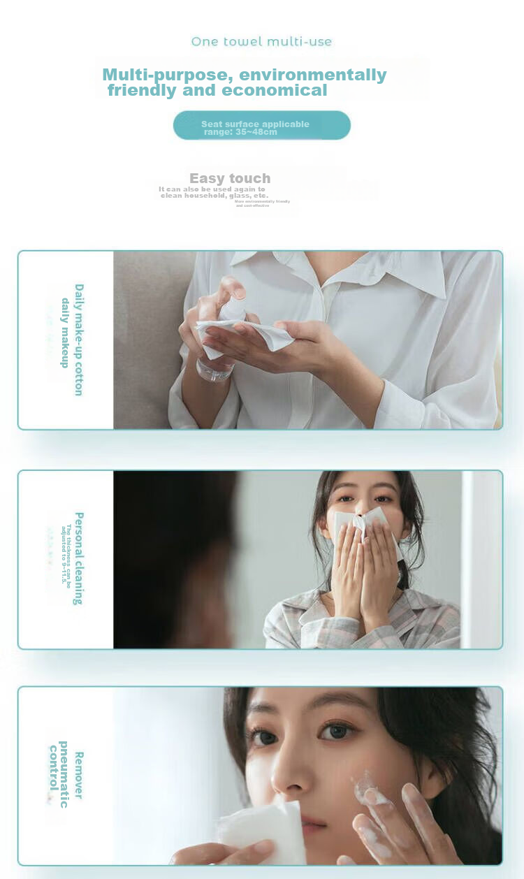 Grace Disposable Face Towels for Business Trips And Travel, Thickened Wet And Dry Dual-Use Facial Cleanser, 20*20cm Pearl Pattern, 80 Sheets*6 Packs 6