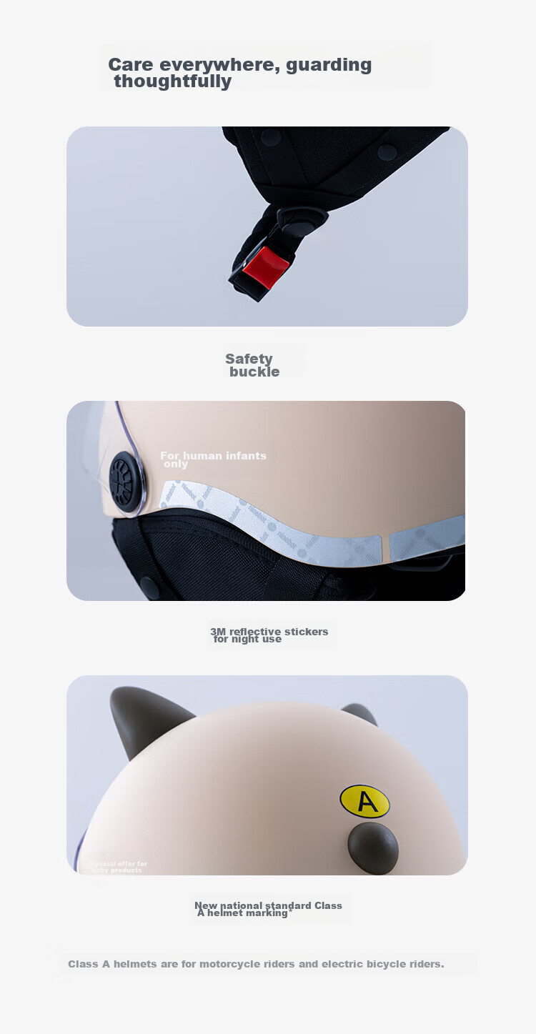 Ninebot Electric Summer And All-Season 3C Quality Children's Helmet, Siam Card (Suitable for Skateboards And Balance Bikes) 8