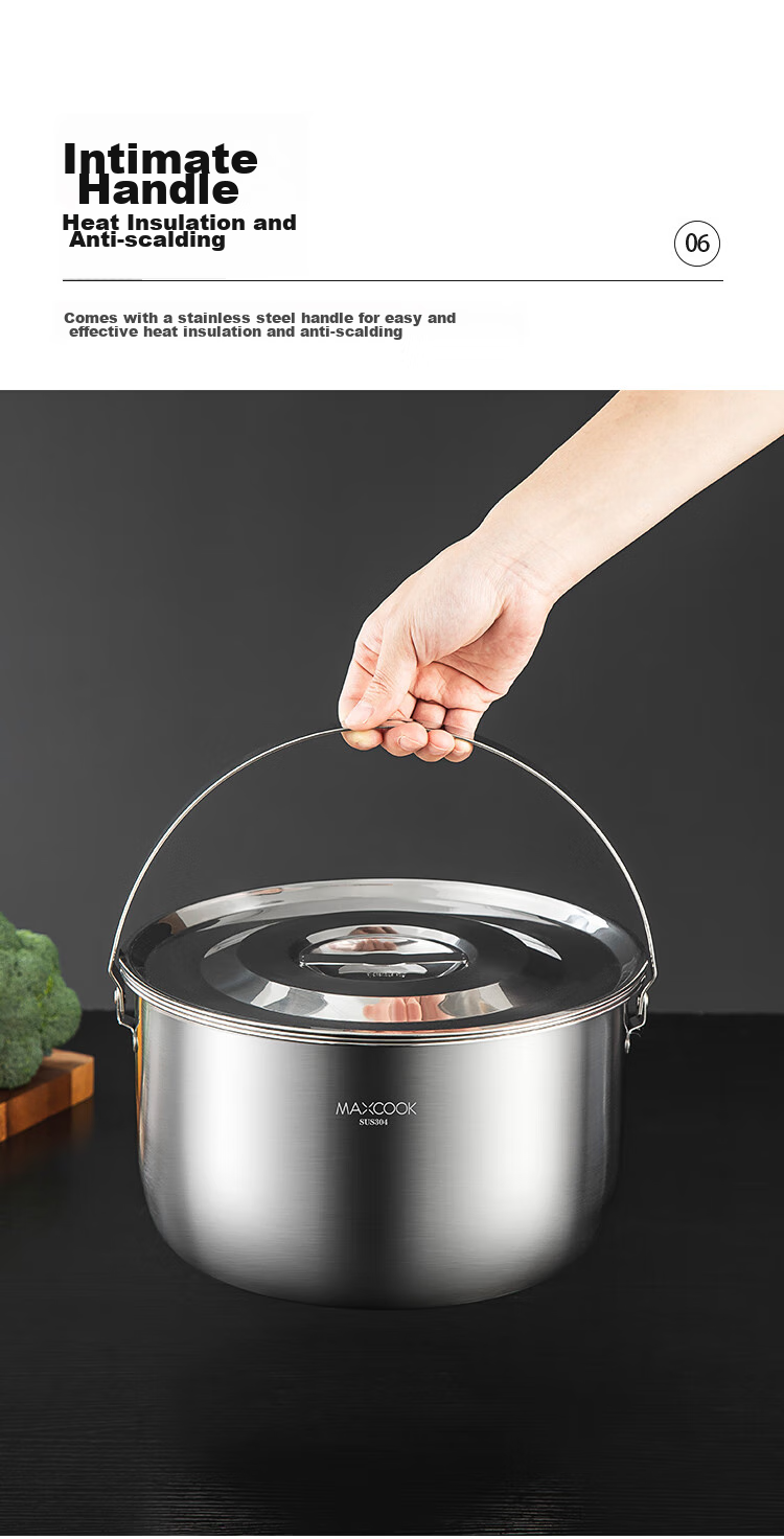 MAXCOOK 304 Stainless Steel Lard Container Seasoning Bowl, Lard Bowl Seasoning Jar Condiment Pot 2.4L with Lid And Strainer MCWA1631 10