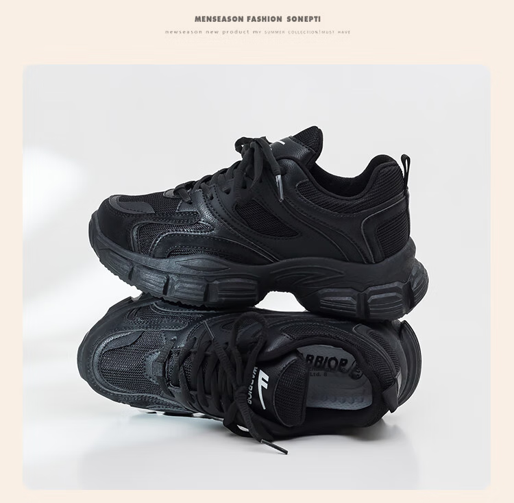 Warrior Comfortable Running Mechanical Style Dad Casual Shoes for Women KGH2338 Black Size 39 22