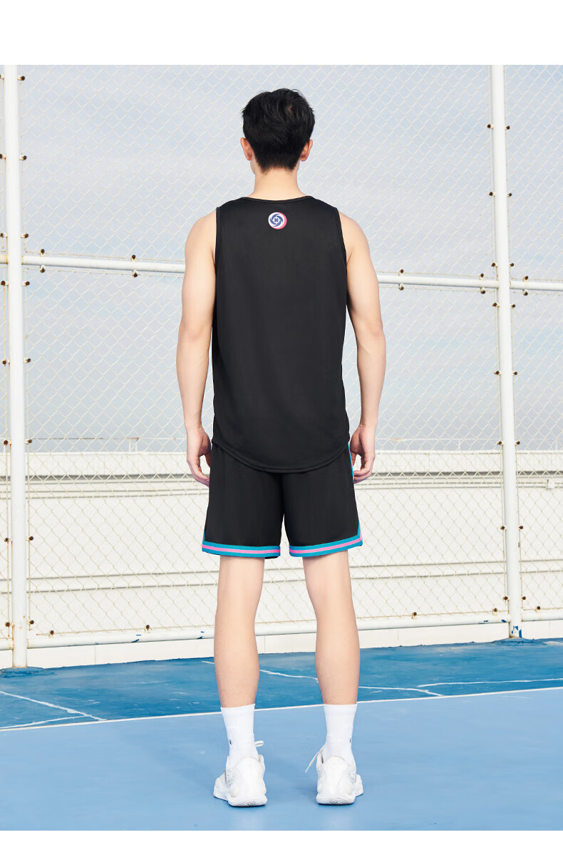 RIGORER Men's Sports Shorts, American Basketball Knee-Length Shorts, Summer Training Breathable Casual Sports Pants 16