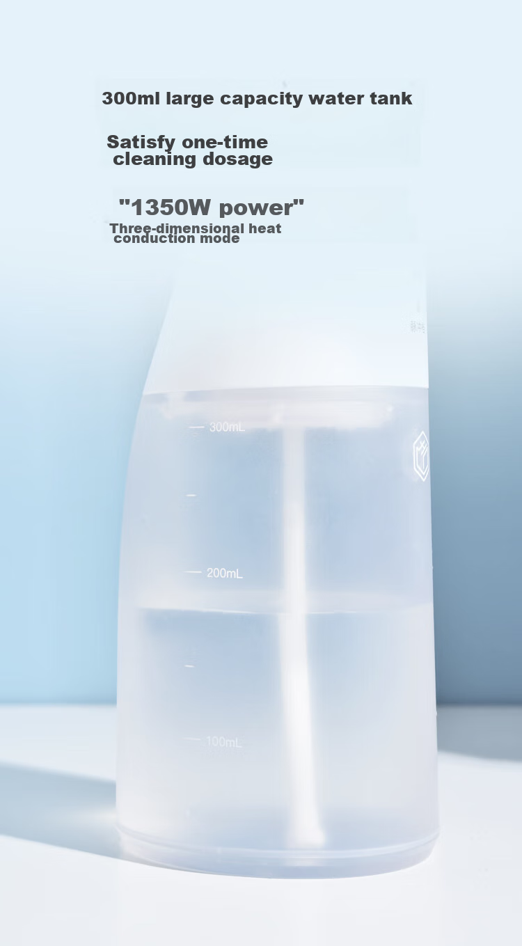 JD Original [Mid-Autumn Festival Gift] Portable Water Flosser with 6 Nozzles, 300ml Large Water Tank, Ultrasonic Dental Irrigator, Oral Irrigation Device for Orthodontics And Gum Care, Adult Use 15