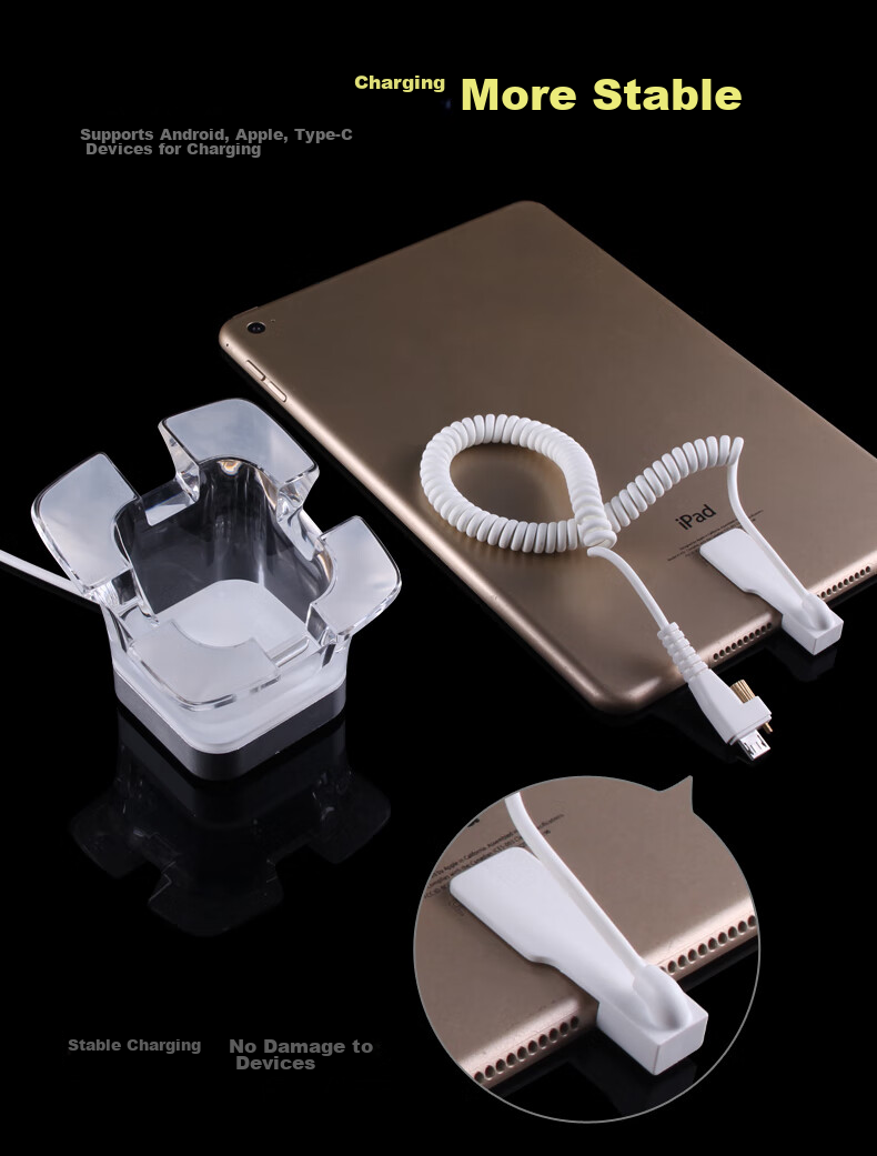 LFang CJ3.5 Tablet Anti-Theft Display Stand, Anti-Theft Alarm, Tablet Computer Anti-Theft Chain, Type-C Interface 8