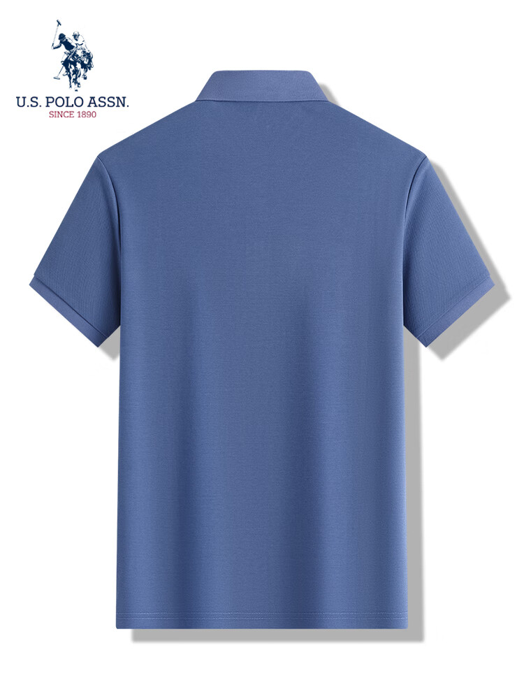 U.S. POLO ASSN. Men's Short Sleeve Polo Shirt Summer Business Casual Collared T-Shirt Black M Father's Day Gift 27