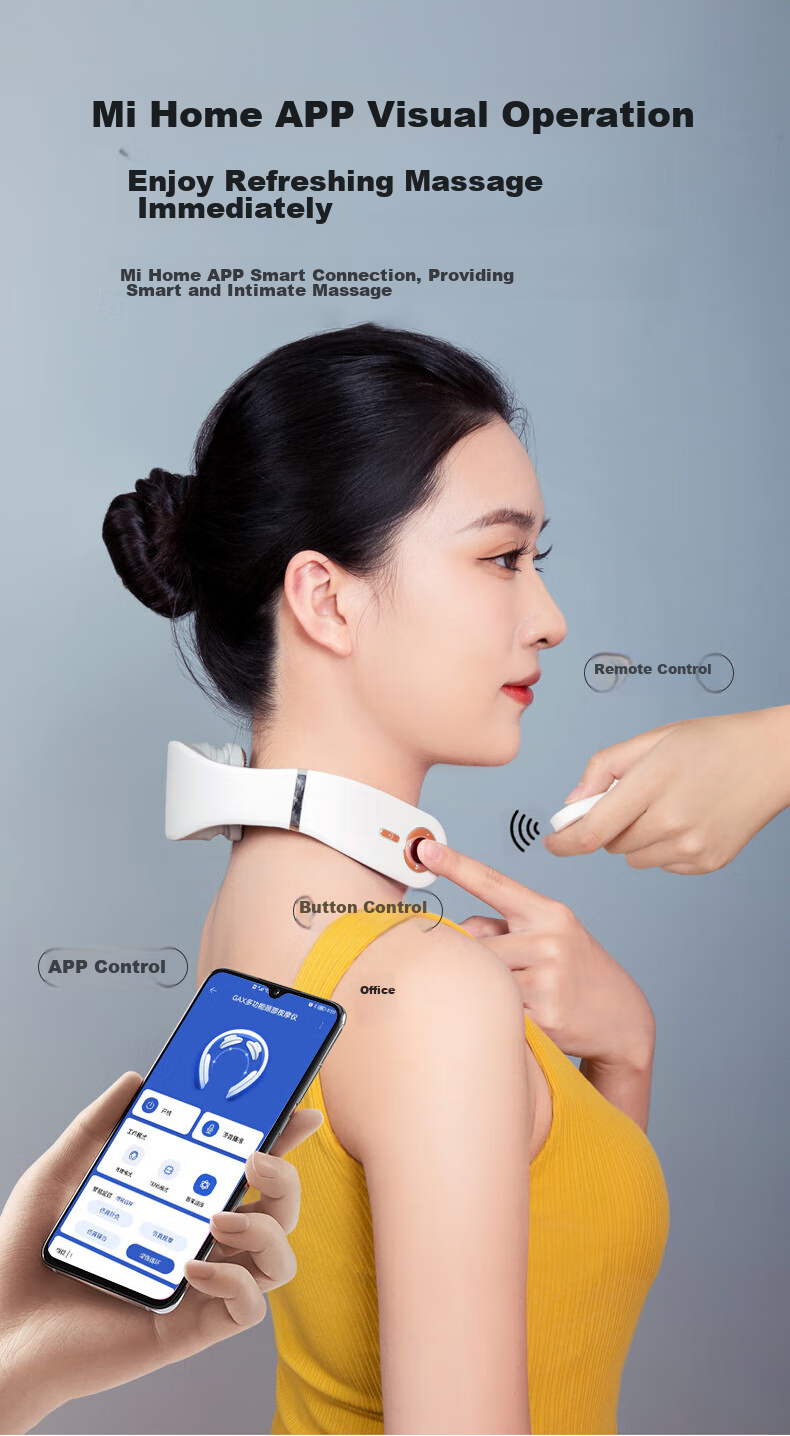 Manyue Cervical Massager, Shoulder And Neck Massage Device, Neck Massager with Smart APP 6D, Birthday Gift 2