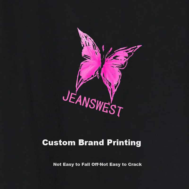 Джинсы Jeanswest Женская футболка с длинным рукавом, Осень 2025, универсальная футболка из чистого хлопка с круглым вырезом, черная, размер L