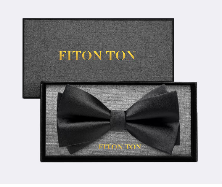 FitonTon Wedding Anniversary Banquet Tie, Men's Business Professional Tie, Gift for Boyfriend, New Year Valentine's Day Present, 8cm Gift Box 10