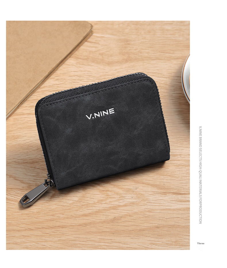 V.NINE Card Holder for Men with Multiple Card Slots, Bank Card Holder, ID Holder, Horizontal Coin Purse, Men's Valentine's Day Gift Box Set 23