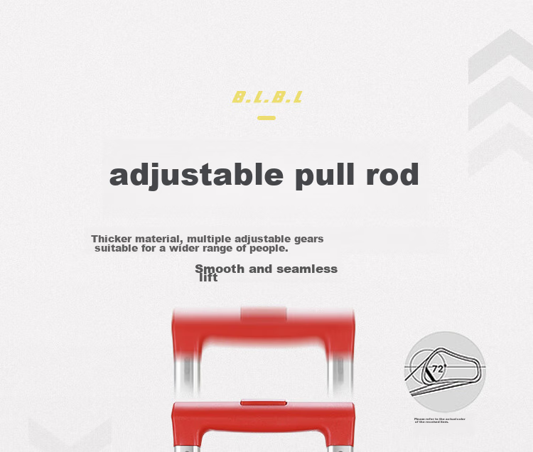 B.L.B.L Luggage, 26-Inch Suitcase, Stylish Travel Case, Password Lock, Large Capacity Leather Suitcase for Men And Women, White Color 10