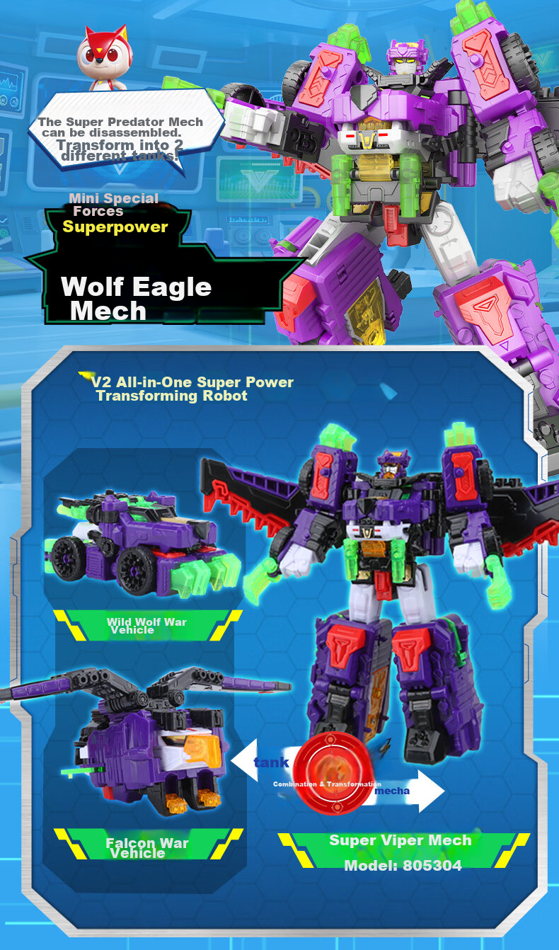 Mini Force X Super Power Beast King Mecha Season 5 Fule Transforming Toy Lion Bull Battle Vehicle Combo Boys Gift 8