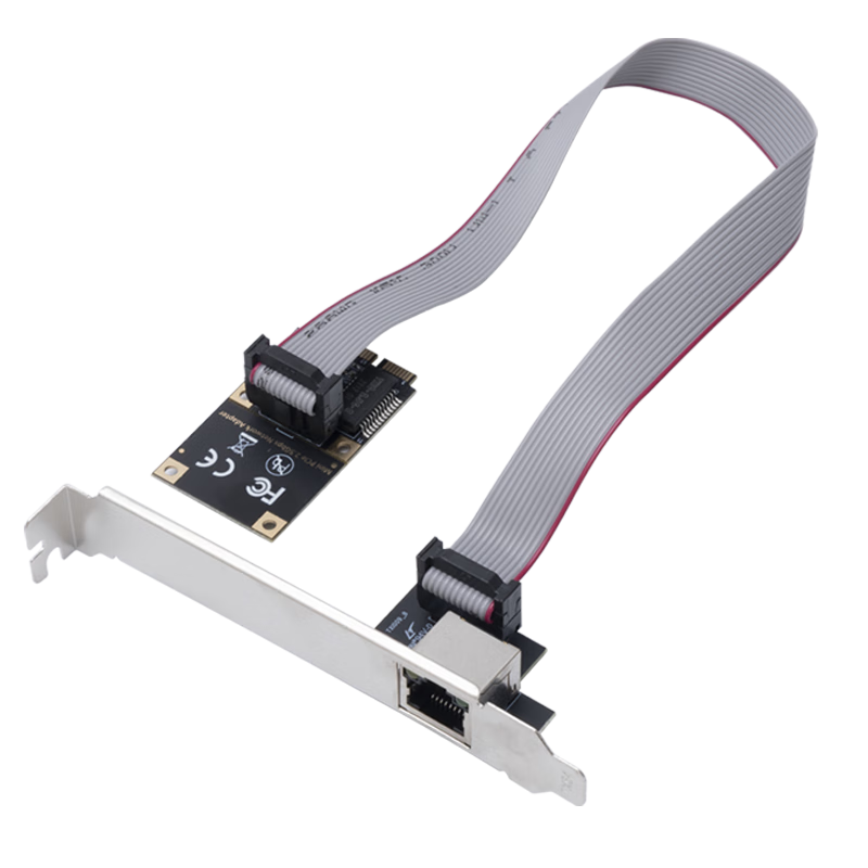MOGE Mini PCIe 2.5G Network Card, Gigabit Ethernet Card with RTL8125 Chip, Mini PCI-E to Gigabit Network Adapter, 2500M Server Embedded Industrial Control Machine, MC4248