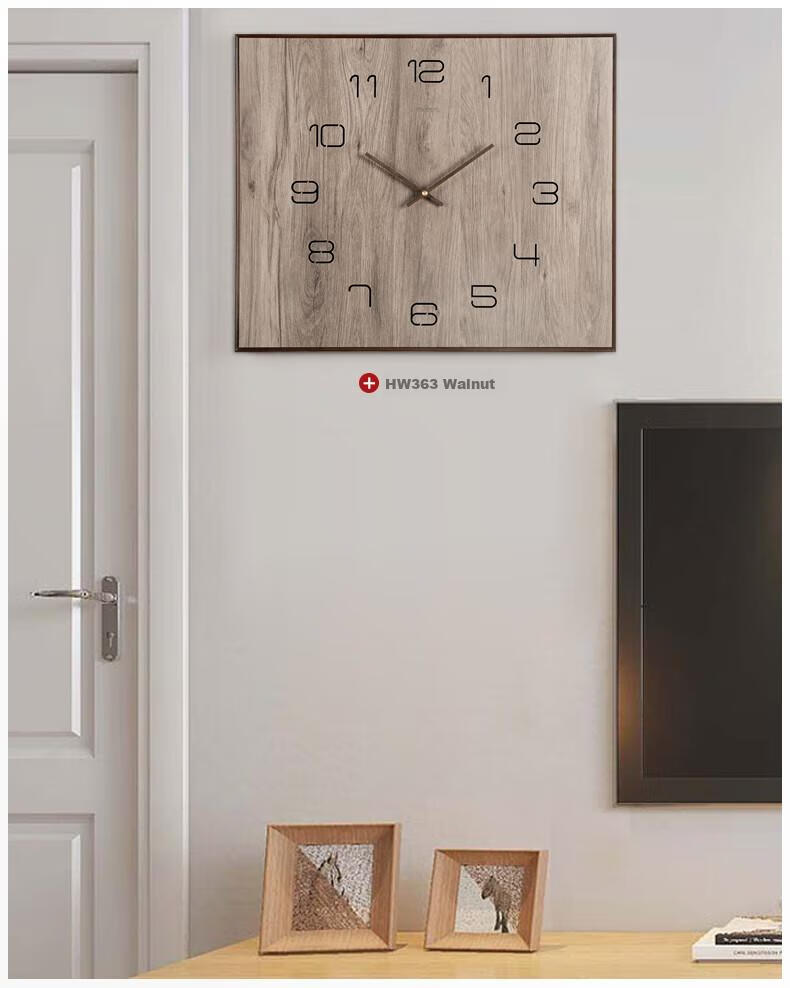Hense Electric Meter Box Decorative Wall Clock, Living Room Power Switch Cover, Distribution Box Concealment Clock, Quartz Clock HW363 Large Size 61.5cm 3