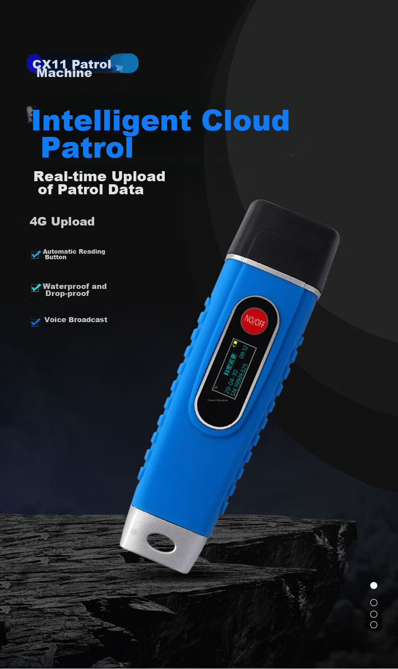 Kemi (Comet) CX11 4G Transmission Real-Time Upload Patrol Machine, Illuminated Patrol Wand, Electronic Patrol System, Patrol Wand with Display Screen, Voice Annunciatio 3