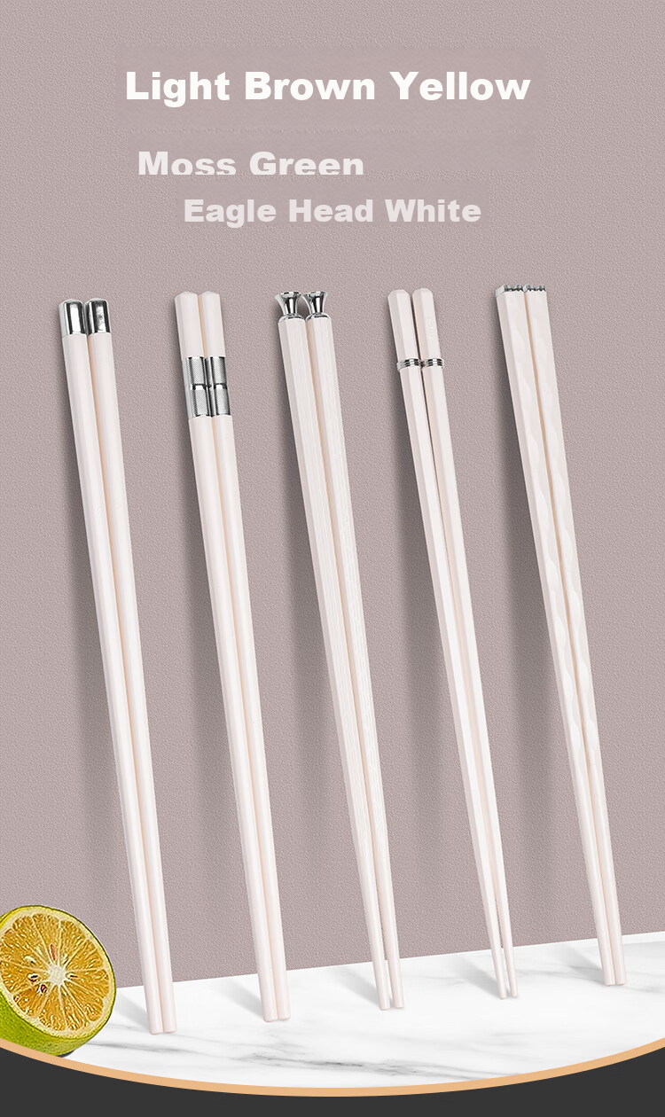 Banwu Life Premium Alloy Chopsticks Non-Slip Heat-Resistant Household Individual Anti-Mold Antibacterial Personal Chopsticks 2