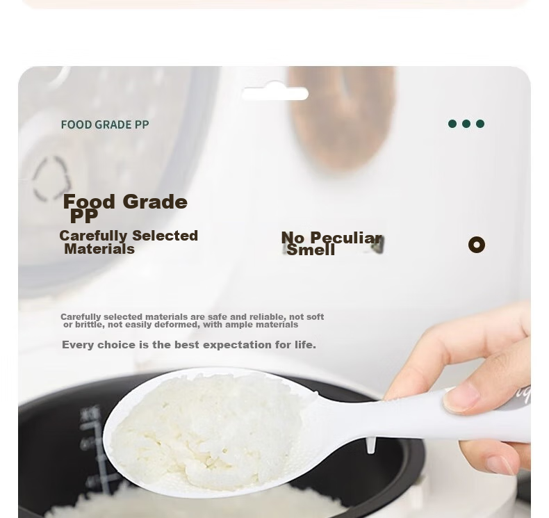 Dipuer 304 Stainless Steel Rice Spoon, Non-Stick Rice Ladle, Household High-Temperature Resistant Upright Rice Serving Spoon And Scoop 7