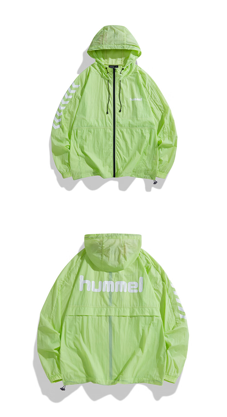 Hummel Spring And Summer Lightweight Jacket for Men And Women, Couple's Matching Hooded Sun Protection Clothing, Casual Outdoor Jacket, White, Size S 20