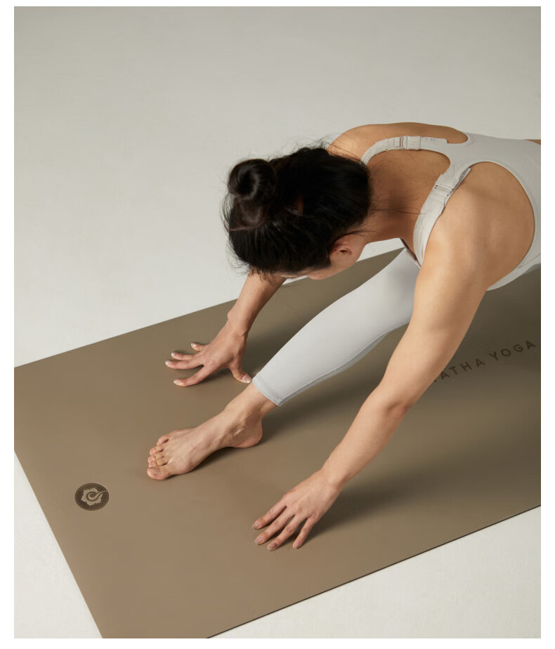 Hata Natural Rubber Non-Slip Yoga Mat, Thickened And Widened for Beginners, Soundproof, Shock-Absorbing, Fitness Mat, Eco-Friendly Home Exercise Mat 22