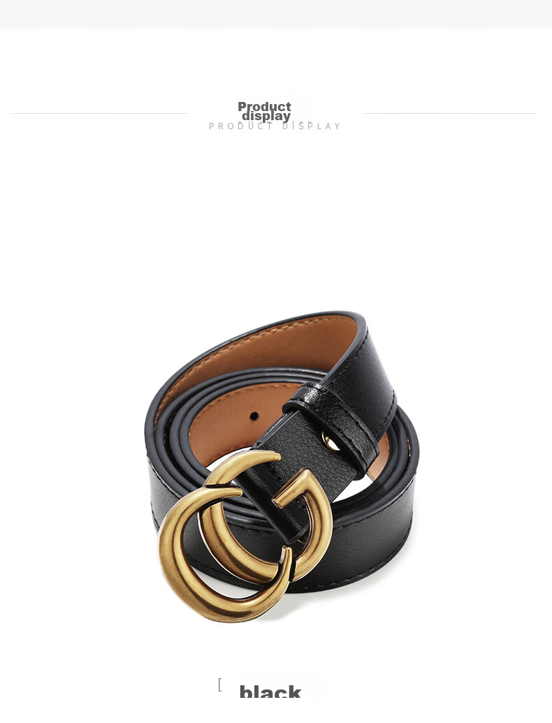 TUCANO Women's Leather Belt, Versatile Korean Style Student Retro Alloy Smooth Buckle Waistband, Birthday And 520 Gift 14
