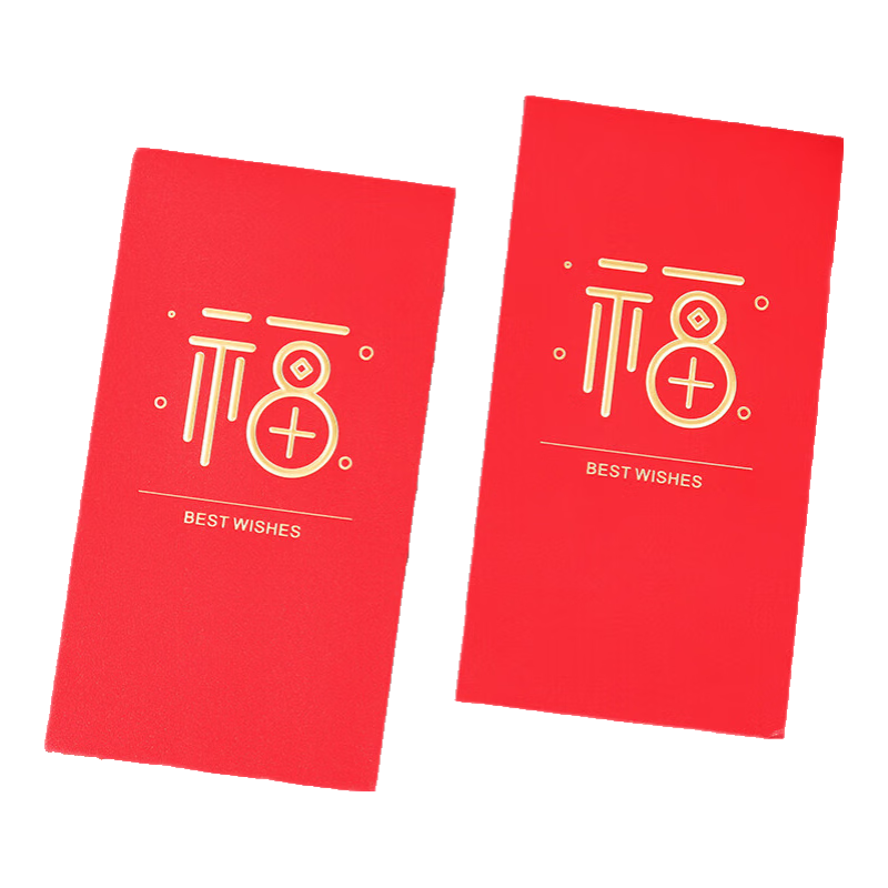 BOJIAO New Year Red Envelopes, Thousand-Yuan Red Packets, 10 Pieces, 2026 Spring Festival, Gift-Giving, New Year's Greetings, Lucky Money, High-Quality Gold-Stamped Red Envelopes, Lucky Packets, "Fu" Character, 10 Pieces
