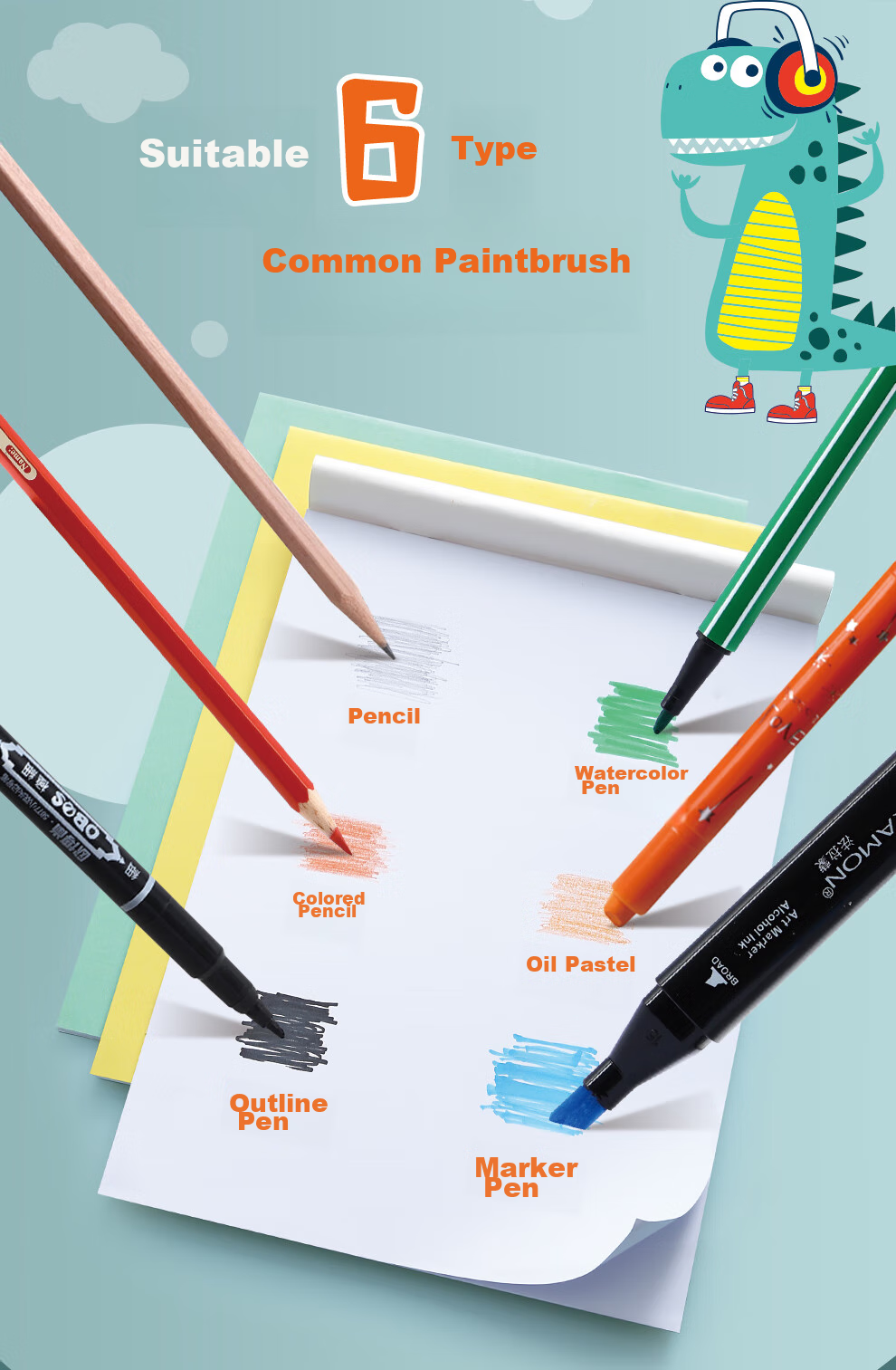 Faramon 8-Pack A4 Blank Drawing Books for Children, Elementary School Students' Sketchbooks, A4 Kindergarten Art Books, Drawing Paper, Doodle Books, Thick White Paper Sketchpads for Toddlers And Beginners 9