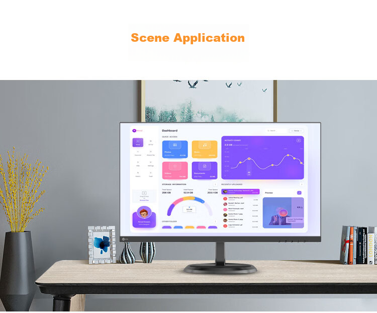 Lenovo Lecoo 27-Inch 2K Monitor with 100Hz Refresh Rate, HDR Technology, Type-C 65W Reverse Charging, Full-Function Height-Adjustable Rotating Stand Office Monitor M2721HL 10