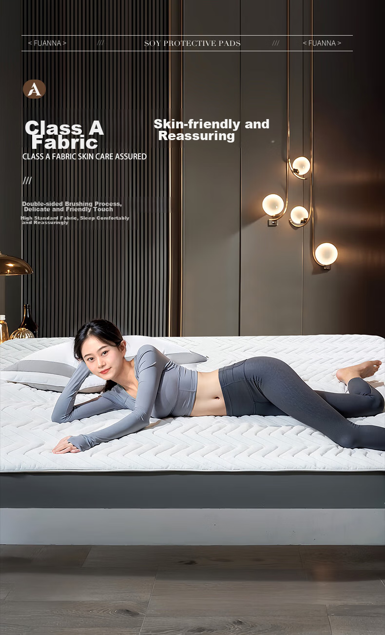 FUANNA Mattress, Dormitory Single Bed A-Class Soybean Protective Pad, Foldable Soft Mat for Students, 0.9-Meter Bed, Bunk Bed, Dormitory Pad 6