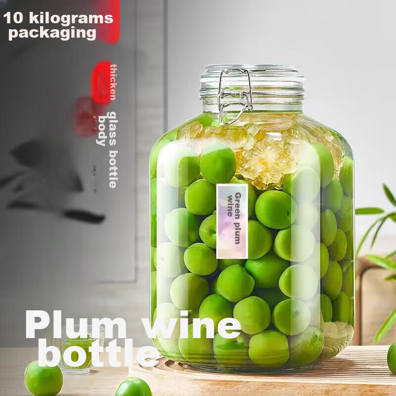 Baijie Glass Infusion Container, Sealed Glass Bottle for Infusing Liquor, Wine Jar, Fermentation Bottle, Pickle Jar, And Alcohol Infusion Bottle