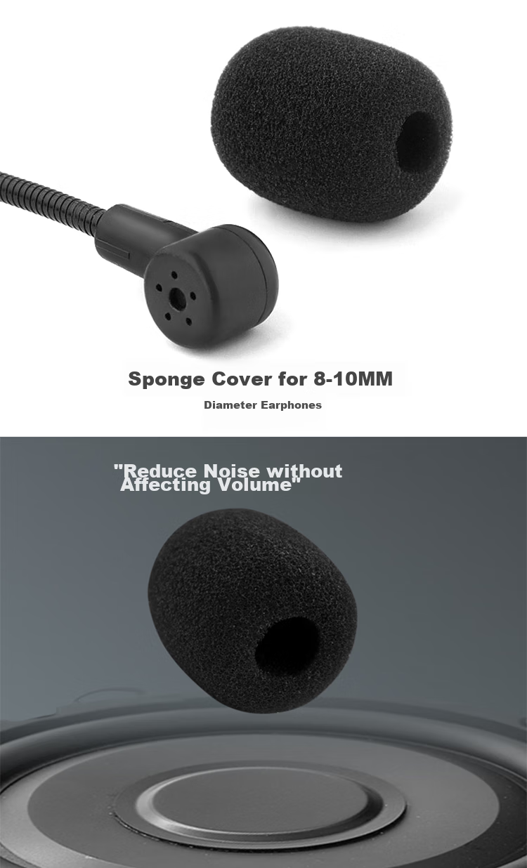 NINTAUS PJ-HM*10 Microphone Cap, Foam Cover, Anti-Slip Cover, Anti-Spray Cover, Anti-Slip Ring, Anti-Drop Ring, Thickened Special Protective Accessories, Black, Thickened Version, New 7