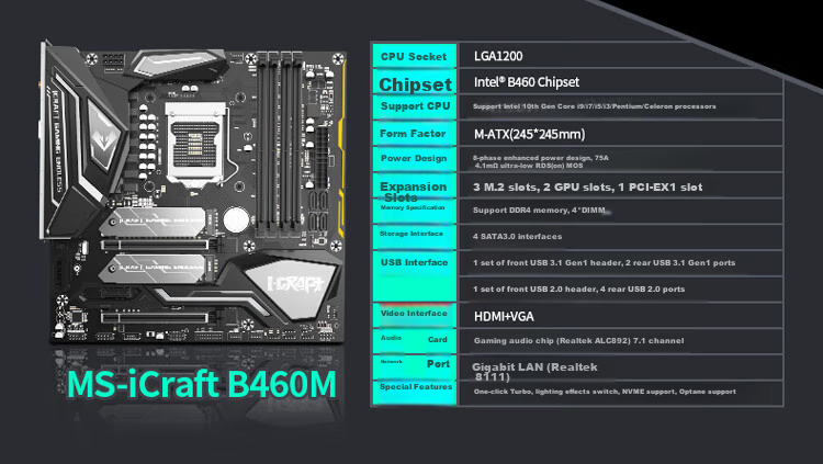 MAXSUN MS-Challenger B760ITX D5 Supports DDR5 CPU 12490F/13400F/13600KF (Intel B760/LGA 1700) 6