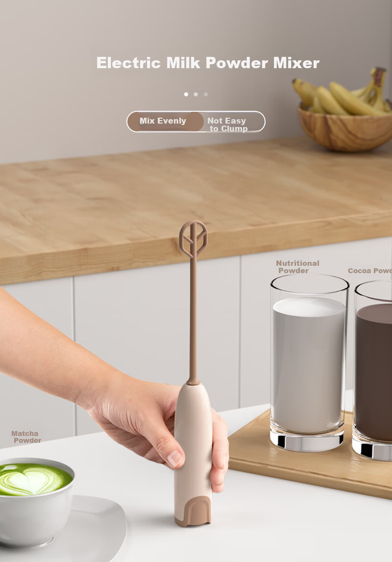 COOKSS Electric Milk Powder Stirrer for Babies, Anti-Caking Milk Powder Mixer, Stirring Rod, Blender, Mixing Stick, White 1