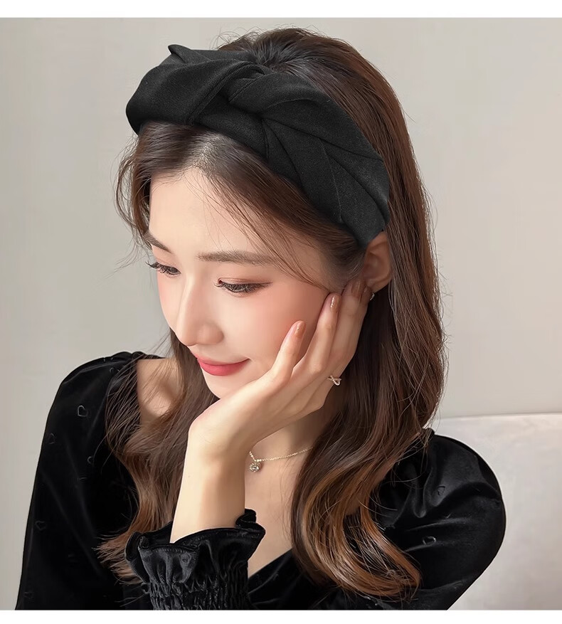 Xiangwan Headband, High Crown Hairpin for Women, Versatile Hairband for Going Out, Face-Washing Headband, Wide-Brimmed Hairpin, Hair Accessory, Gift for Wome 15