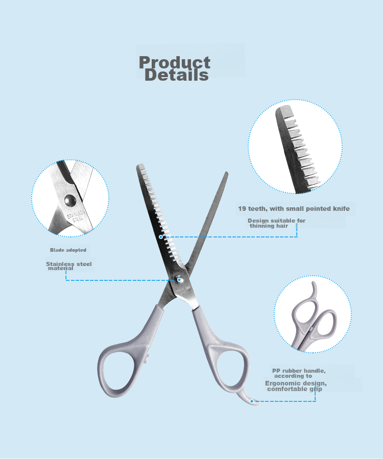 Enssu Children's Hair Clipper Set with Baby Bangs Trimmer, Straight Trimmer, Tooth Trimmer, Thin Hair Trimmer, Scissors And Comb Set ES2109 6