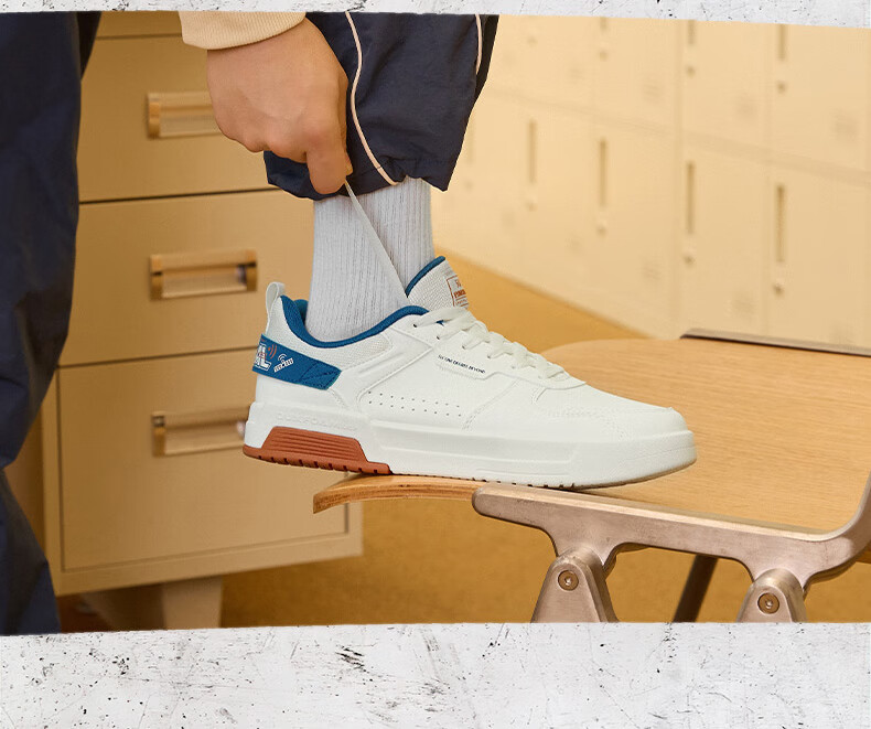361° Men's Sports Shoes, Spring And Summer Retro Versatile Thick-Soled Warm White Casual Sneakers for Men, 672416602F-2 24