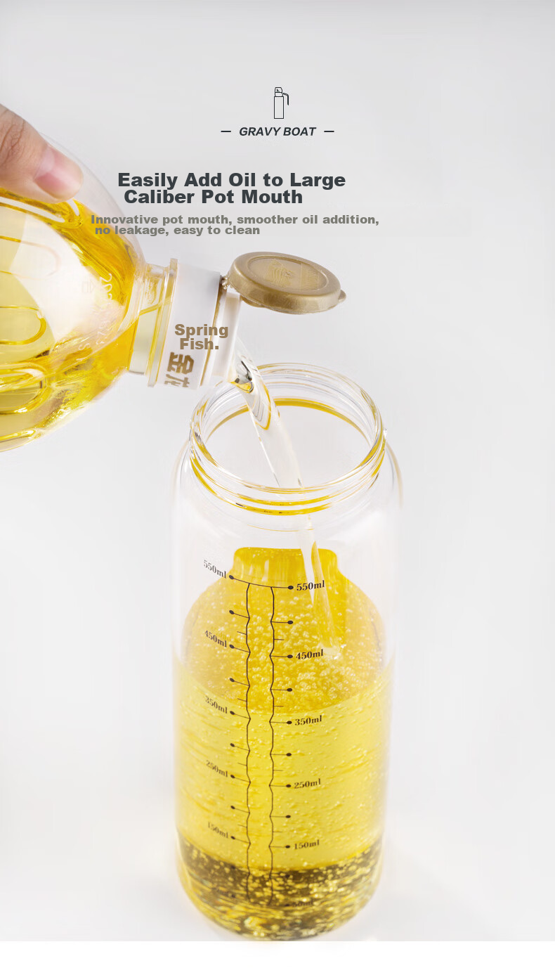 Newair Glass Oil Dispenser with Automatic Opening And Closing, Leak-Proof Kitchen Home Oil Bottle Container for Sesame Oil, Soy Sauce, Vinegar And Seasoning 7