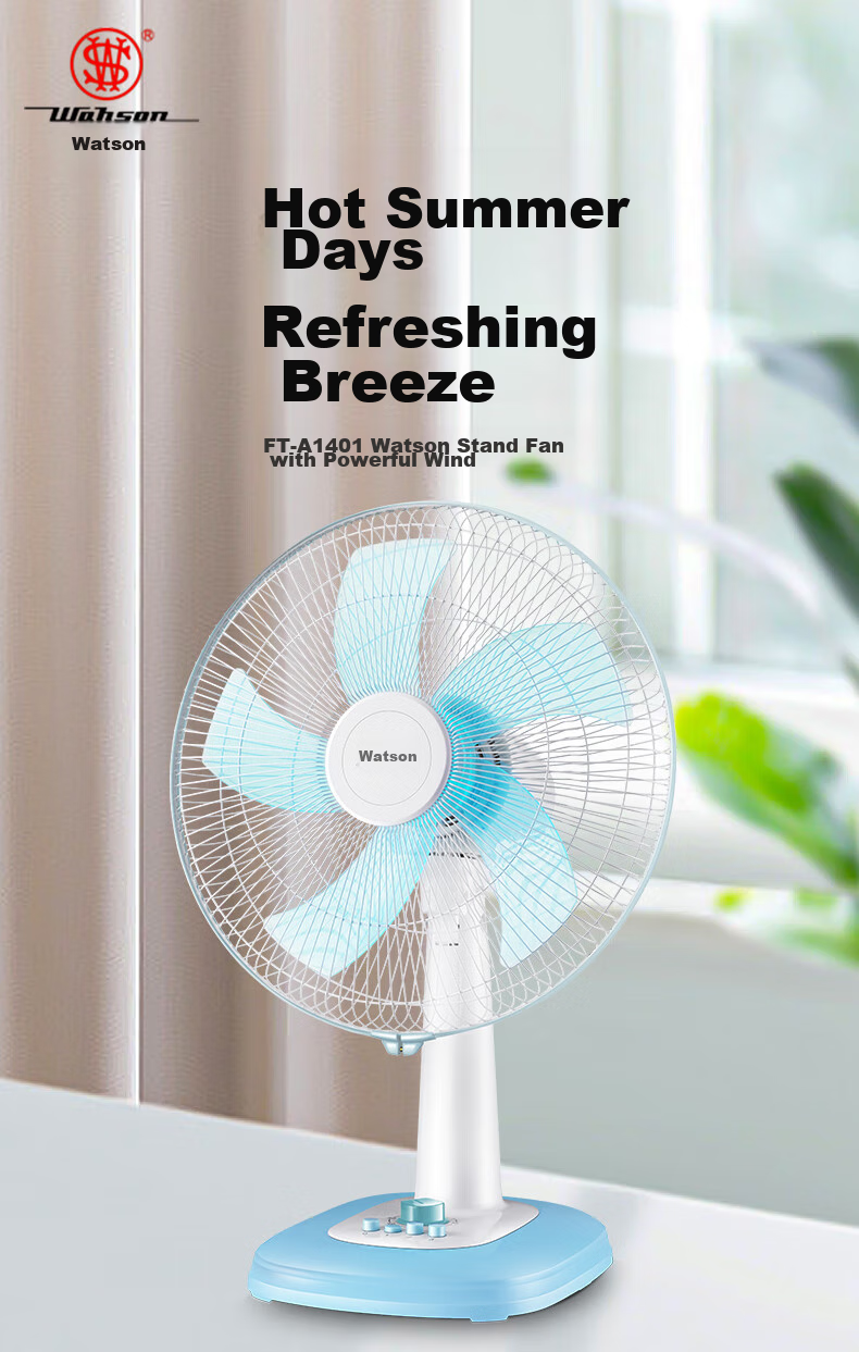 Wahson Electric Fan/Stand Fan/Low Noise Fan/16-Inch High Air Volume Home Office AC Fan with Fixed Frequency WS-A1603A 1