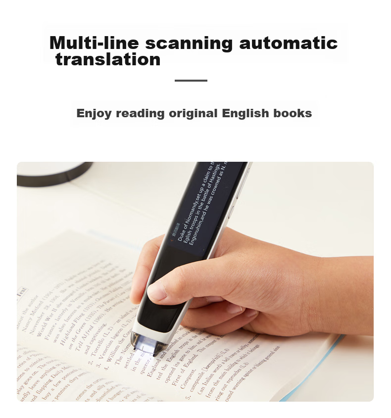 JoneR Vocabulary Pen, Scanning Learning Translation Pen, Electronic Dictionary Learning Machine, Voice Translation Machine for Middle And Elementary School Students, Word Reading Pen, English-Chinese Dictionary Scanning Pen, Smart Recording Pe 9
