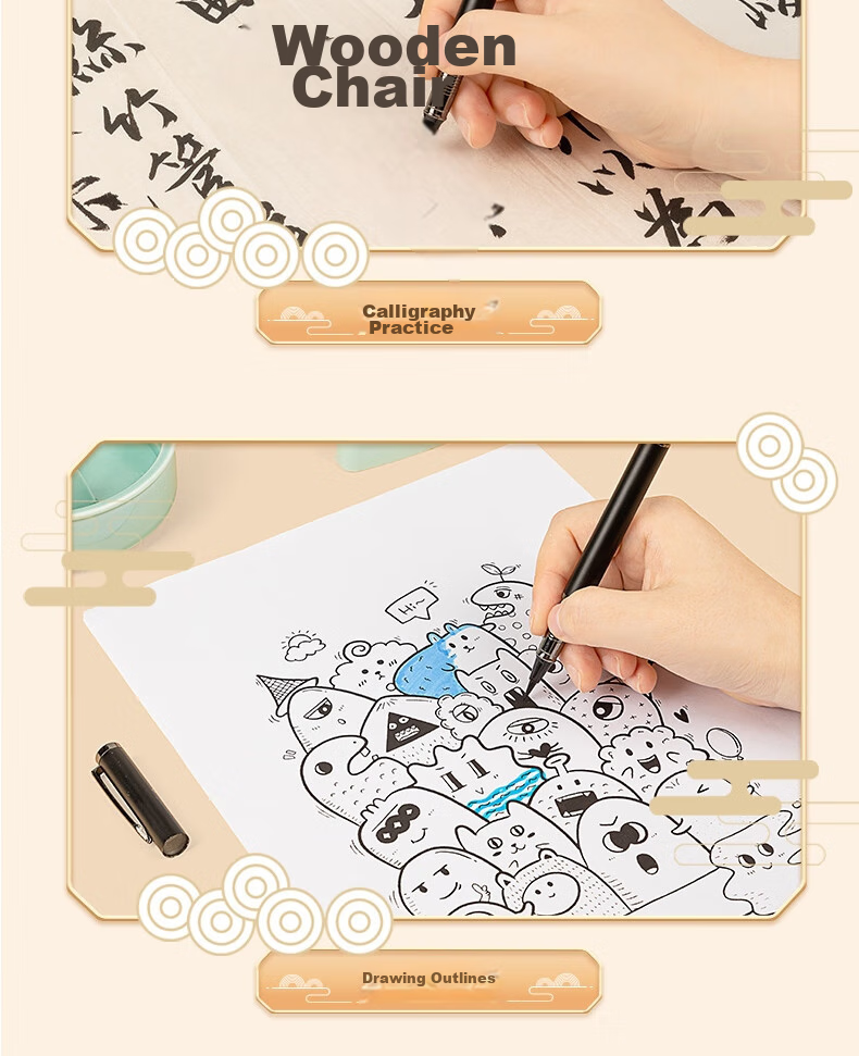 Deli Fountain Pen-Style Brush Pen for Calligraphy Practice, Small Regular Script, Refillable Ink, Replaceable Cartridge, Adult Beginner's Starter Kit, Calligraphy Copybook, Back-To Gift [Includes 18 Ink Cartridges] 13