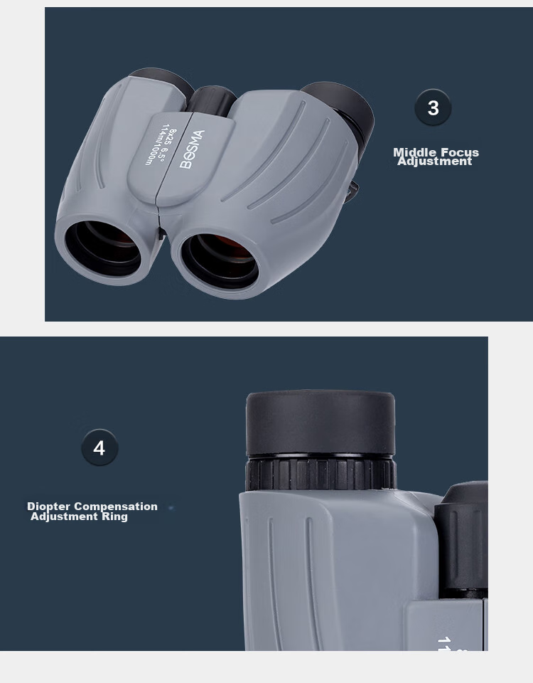 BOSMA Binoculars, Sparrow Model, 8X25, High-Definition, High-Magnification, Concert, Children's Portable Large Telescope, BAK4 Lens 18
